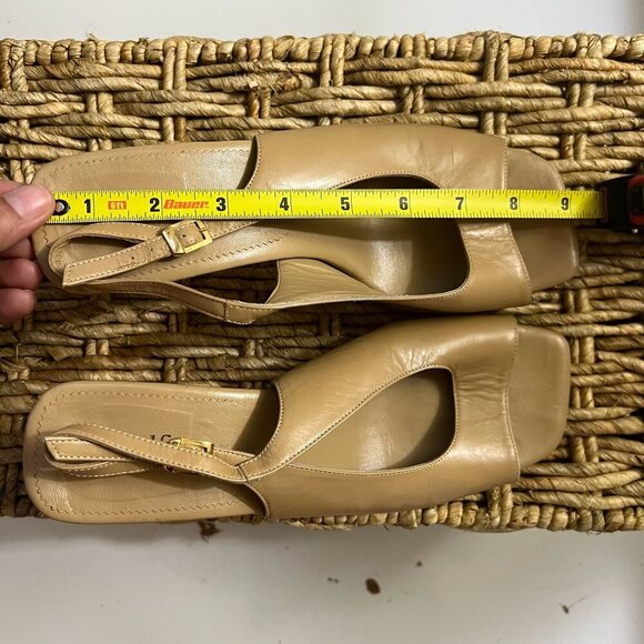 AMALFI Exclusively for Nordstrom, Beige 8B, square heel,slingback pump shoe - Picture 7 of 15